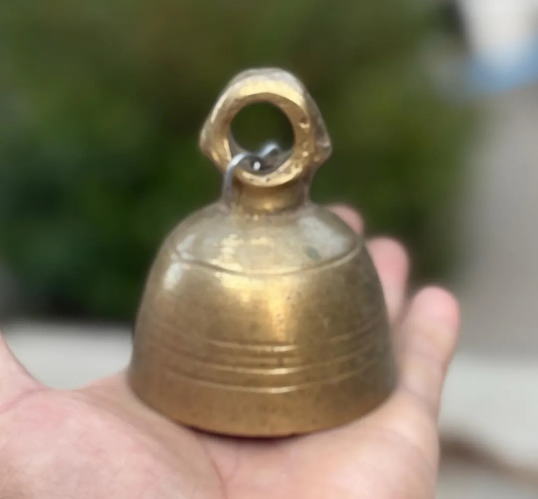 Vintage Old Brass Unique Shape Handcrafted Round Solid Cow Horse Bell - Etsy | Etsy (US)