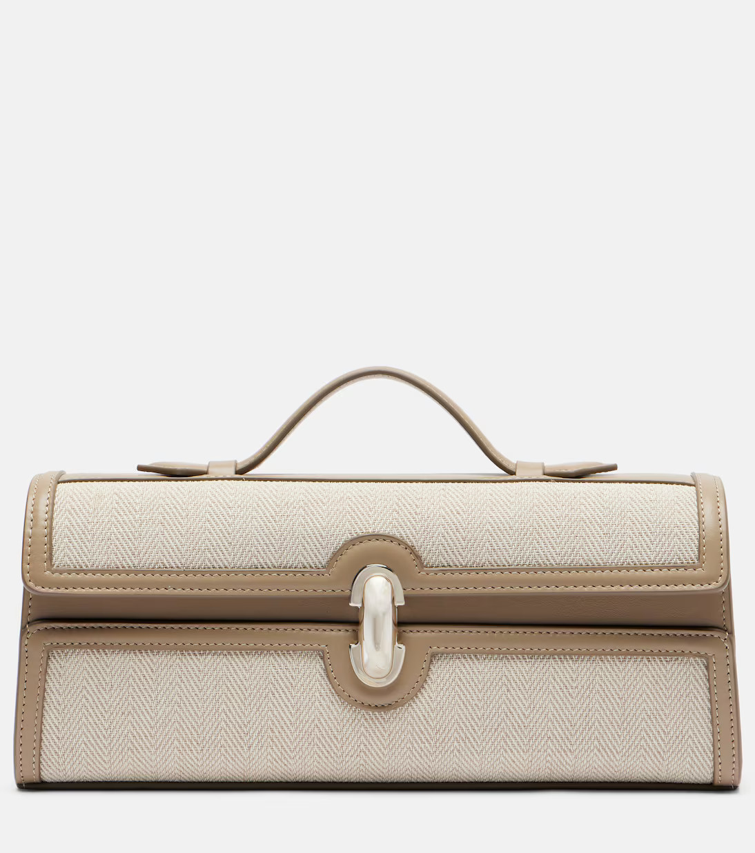 Slim Symmetry leather-trimmed tote bag | Mytheresa (US/CA)