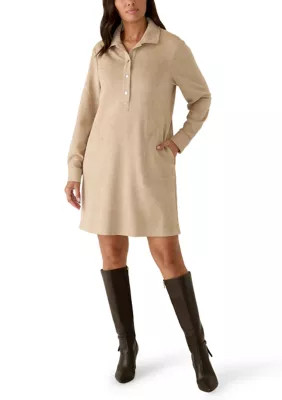 Women's Long Sleeve Shift Shirtdress | Belk