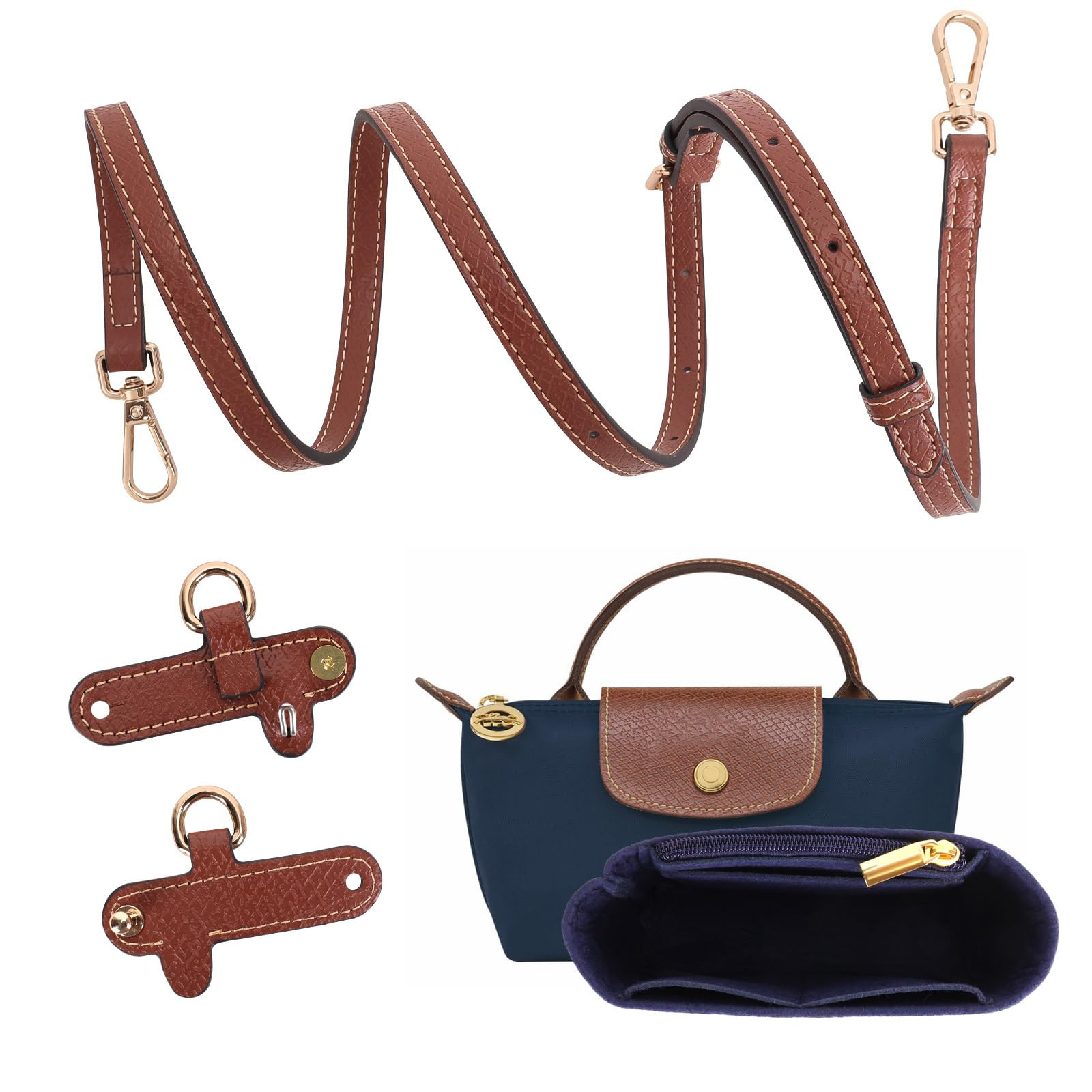 2-Pack Mini Bag Strap Compatible with, Bag Organizer, Punch-Free Adjustable Buckle Strap Design, ... | Amazon (CA)