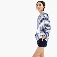 Tunic in bold stripe cotton poplin | J. Crew US