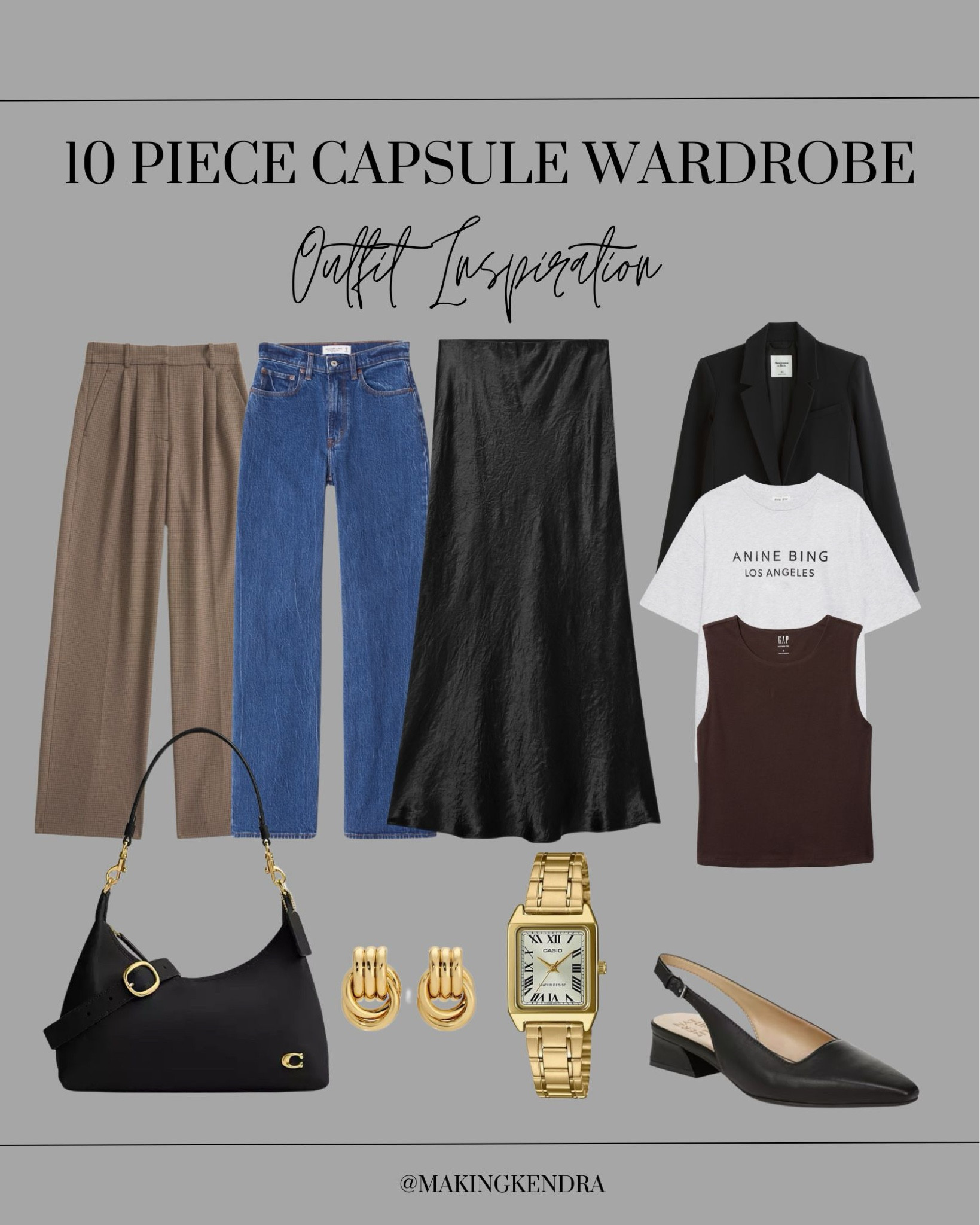 10 piece capsule wardrobe 🫶🏾