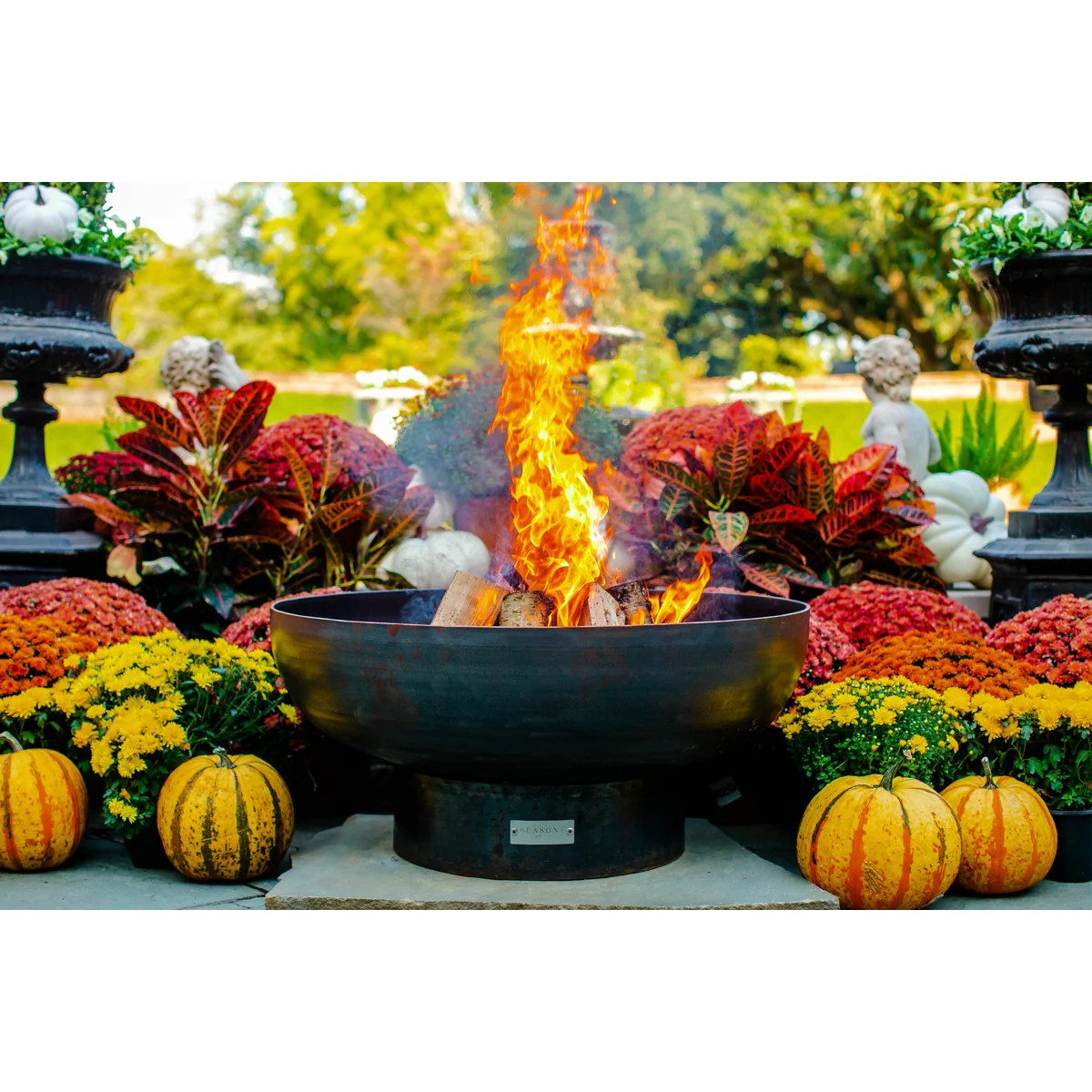 Harrogate 36" W Steel Fire Pit | Wayfair North America