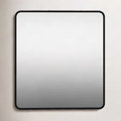 Sabine Metal Rounded Rectangle Wall Mirror | Wayfair North America