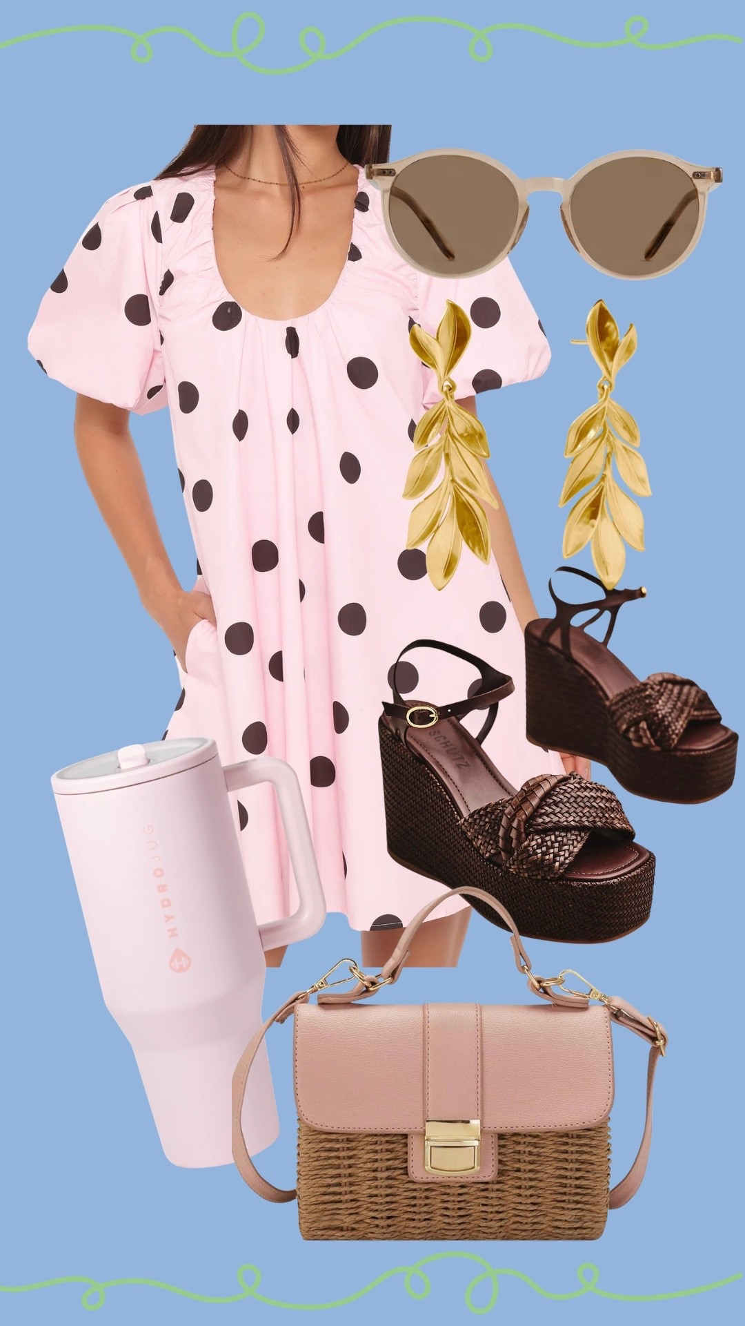 Pinks & browns are always a winning combo…polka dot perfection!￼
*Use my code mixandmatch20 at Petal & Pup

#LTKdayinmylife #LTKSeasonal #LTKOver40