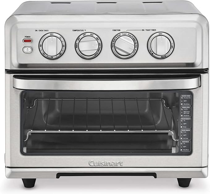 Cuisinart Air Fryer + Convection Toaster Oven, 8-1 Oven with Bake, Grill, Broil & Warm Options, S... | Amazon (US)
