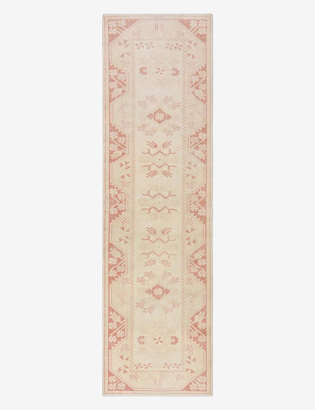 Vintage Turkish Hand-Knotted Wool Runner Rug No. 279, 2' 7" x 9' 1" | Lulu and Georgia 