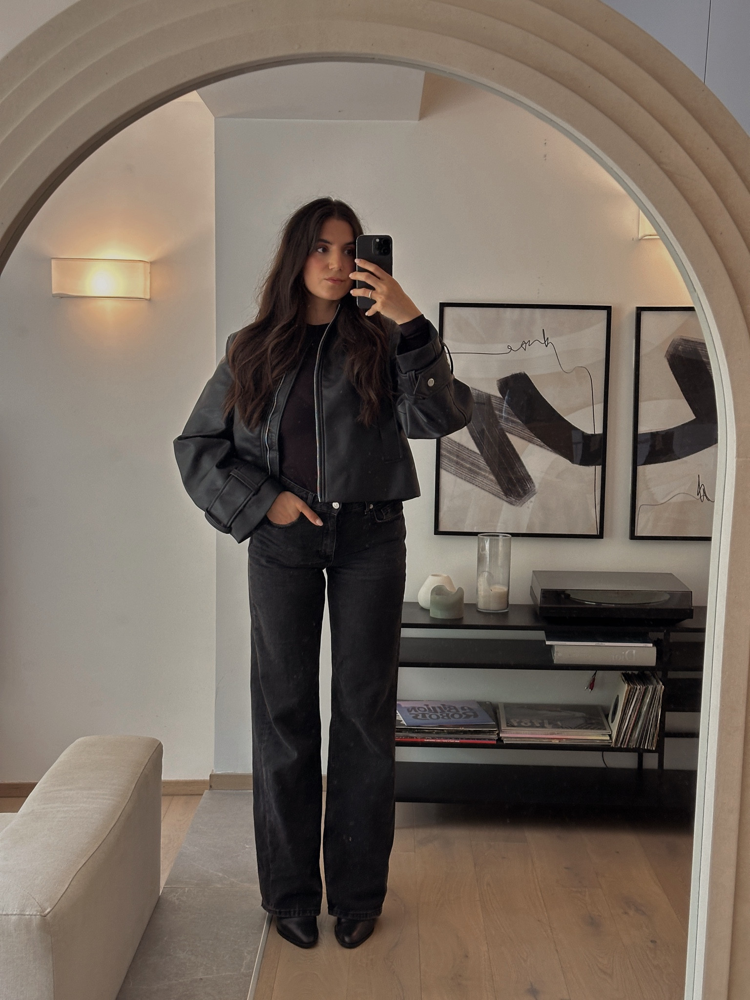 The perfect leather jacket 
I wear a size medium and I love it!

#LTKluxury #LTKeurope #LTKautumn