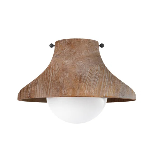 Coastal Living Surfside Wood Flush Mount | Wayfair North America