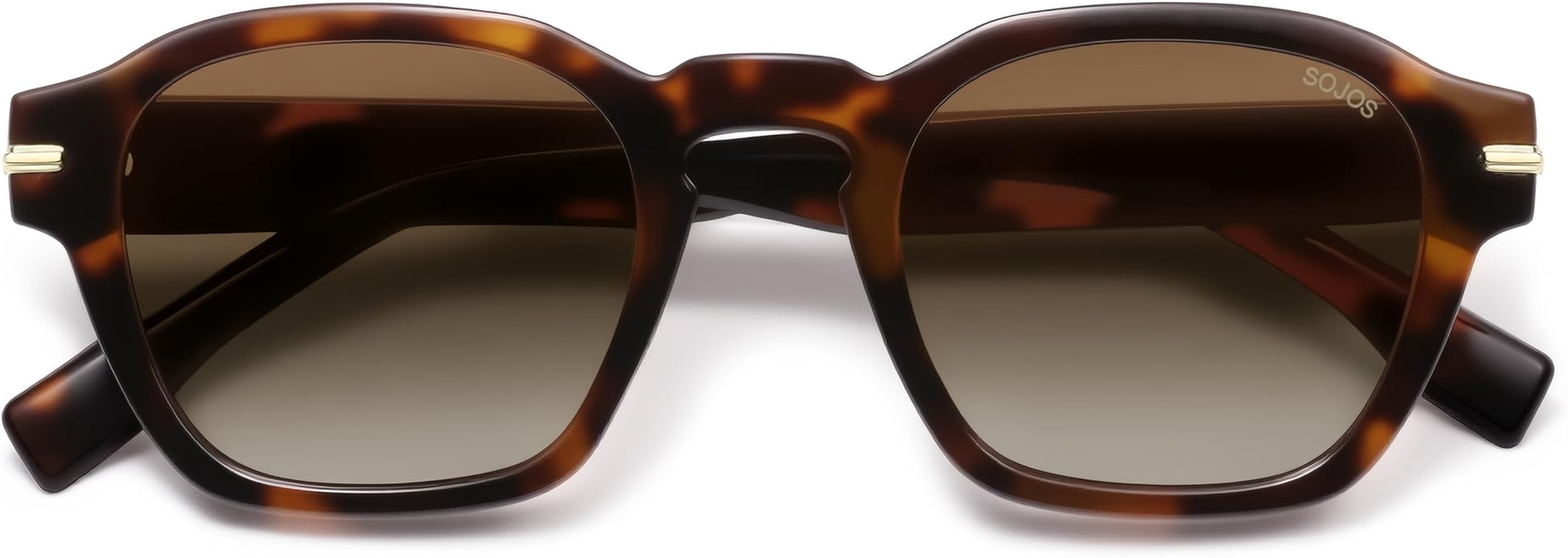 SOJOS Vintage Retro Square Polarized Sunglasses Men Standard Fit Trendy Womens Sun Glasses SJ2382 | Amazon (US)
