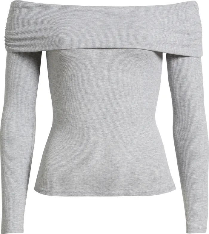 Rib Off the Shoulder Top | Nordstrom