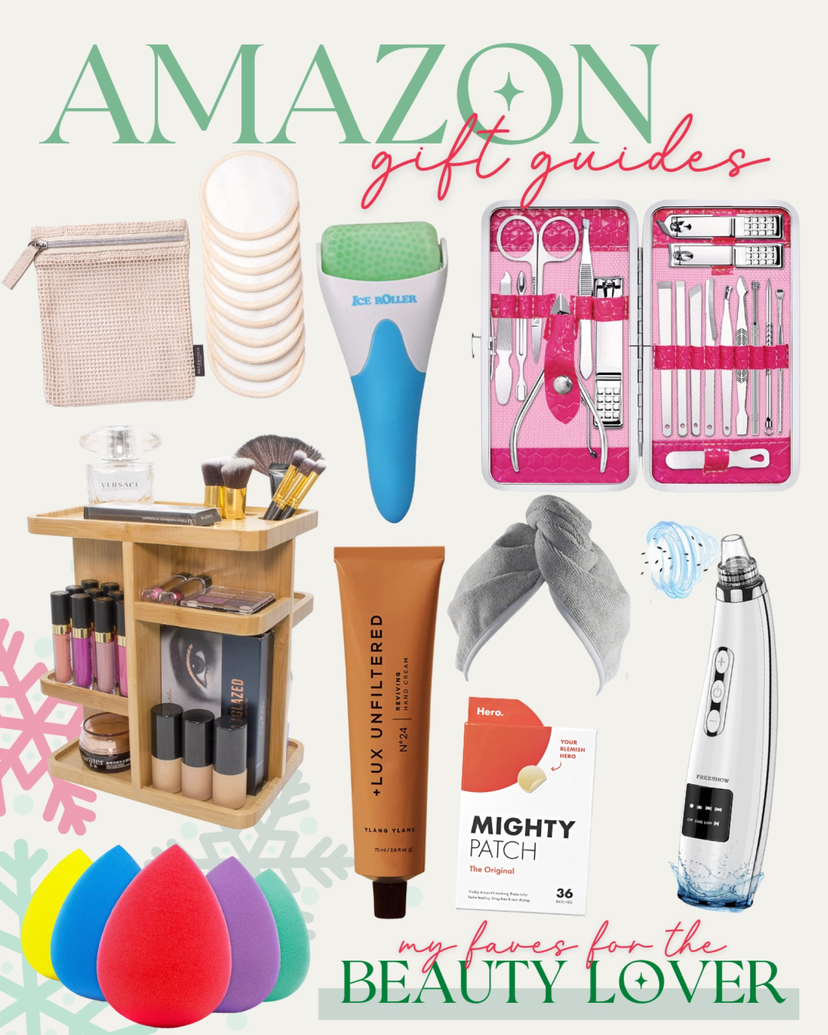 Amazon Gift Guide 
My personal faves for the beauty lover 

#amazongifts #primegifts #beautylover #personalbeautypicks #mybeautyfaves 

#LTKHoliday #LTKGiftGuide #LTKbeauty