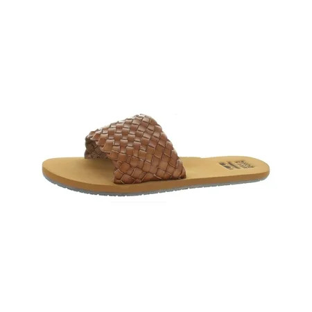 Billabong Womens One Way Faux Leather Woven Slide Sandals | Walmart (US)
