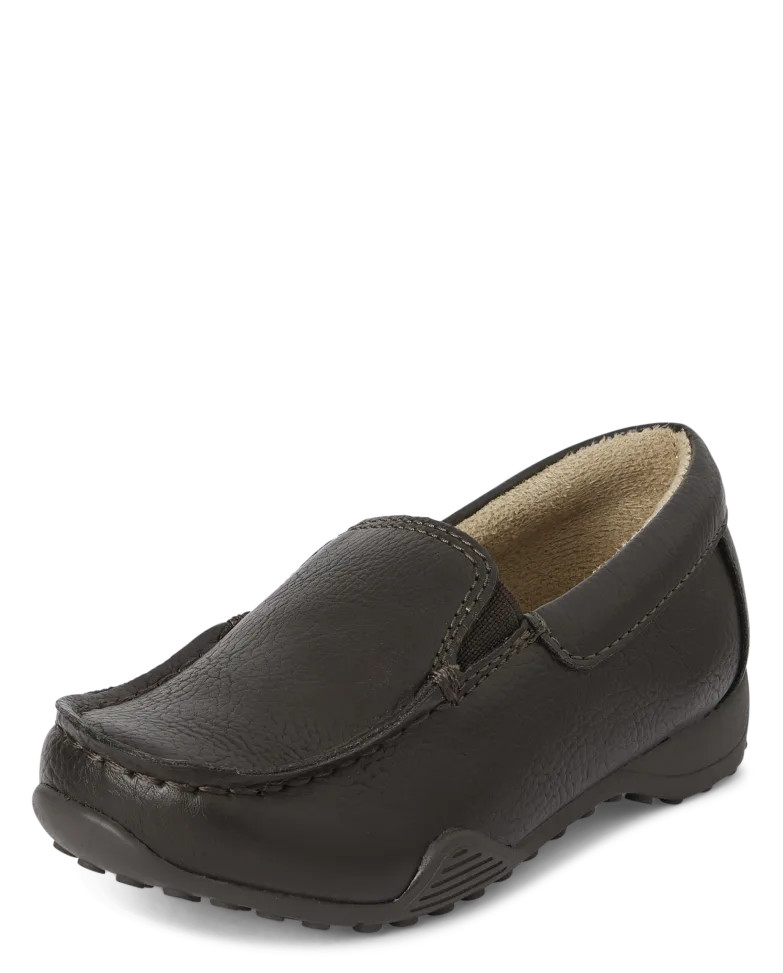 Toddler Boys Slip On Dress Shoes - dk brown | The Children's Place
