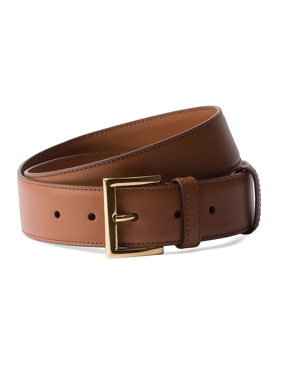 Women's Leather Belt - Brown Gold - Size 32 | Saks Fifth Avenue