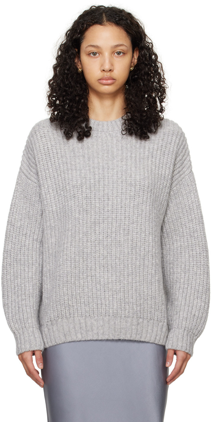 ANINE BING Gray Sydney Sweater | SSENSE