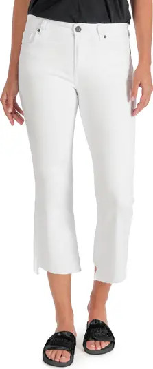 Kelsey High Waist Raw Hem Ankle Flare Jeans | Nordstrom