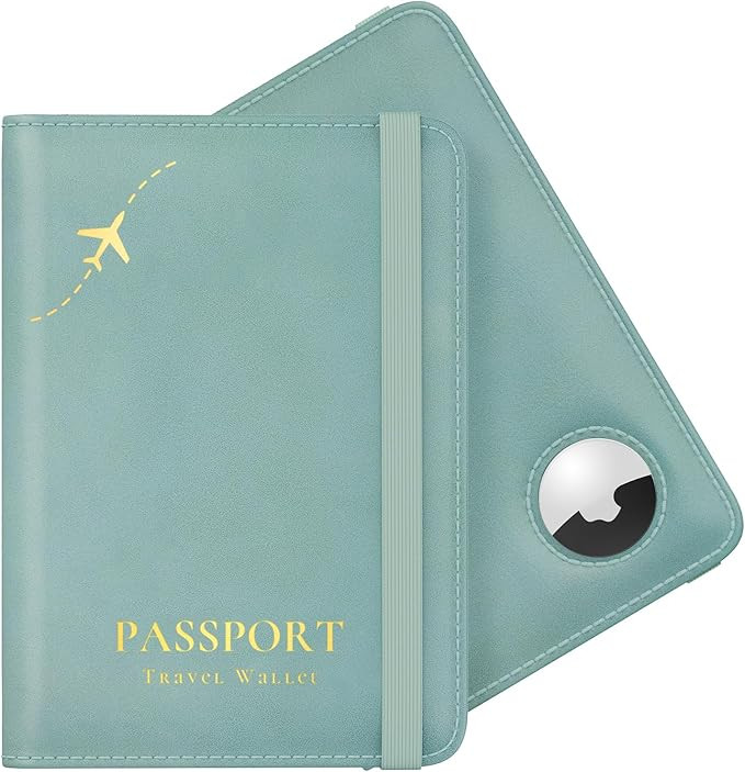 Stouchi Airtag Passport Holder – Track Your Passport, RFID Blocking Travel Wallet for Women, Sl... | Amazon (US)
