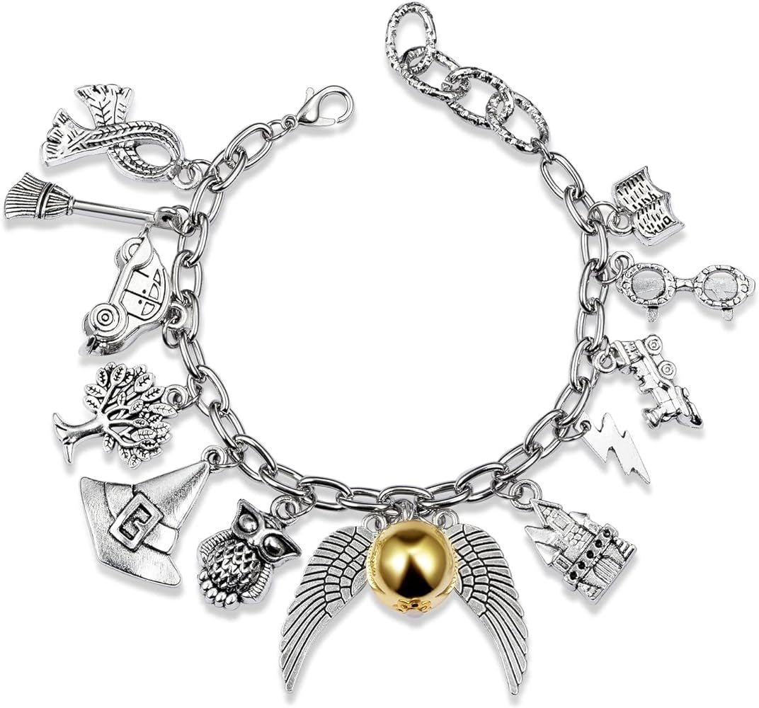 Fancy Space Charm Bracelets Jewelry Set Wizardry Themed Adjustable Bracelet Birthday Gift Valenti... | Amazon (US)
