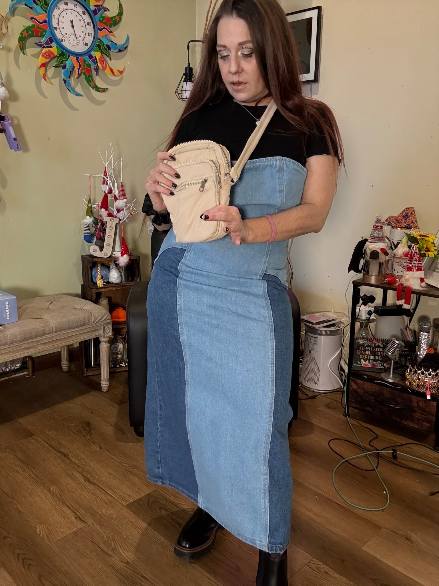 Denim but make it winter-ready! ❄️👗

I’m currently obsessed with finding new ways to wear my favorite pieces year-round, and this long denim dress is the perfect candidate for some winter layering. To make it work for the chilly 2026 temps, I styled a fitted black tee underneath—it adds a sleek, modern touch while keeping things cozy.

To pull the whole "city-chic" look together, I added my Dream Pairs Chelsea Boots. The chunky sole gives the long denim hem the perfect amount of height. Finished it off with a classic shoulder bag for that effortless, "on-the-go" vibe. 👜🏙️

The Style Breakdown:

The Layer: A black tee is a total wardrobe essential for transitioning summer dresses.

The Statement: A long denim dress for that cool, structured silhouette.

The Edge: Chunky Chelsea boots to keep it grounded and weather-proof.

This is officially my new go-to for coffee dates and weekend errands! ☕️✨

#liketkit #LTKstyle #WinterOOTD #DenimDress #LayeringStyle #DreamPairs #ChelseaBoots #StreetStyleInspo #WinterFashion2026 #ModestFashion @liketoknow.it 

#LTKOver40 #LTKPetite #LTKootd