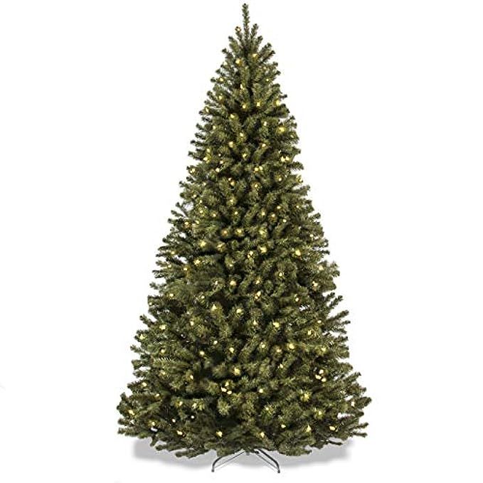 Best Choice Products 7.5ft Pre-Lit Spruce Hinged Artificial Christmas Tree w/ 550 UL-Certified LED L | Amazon (US)