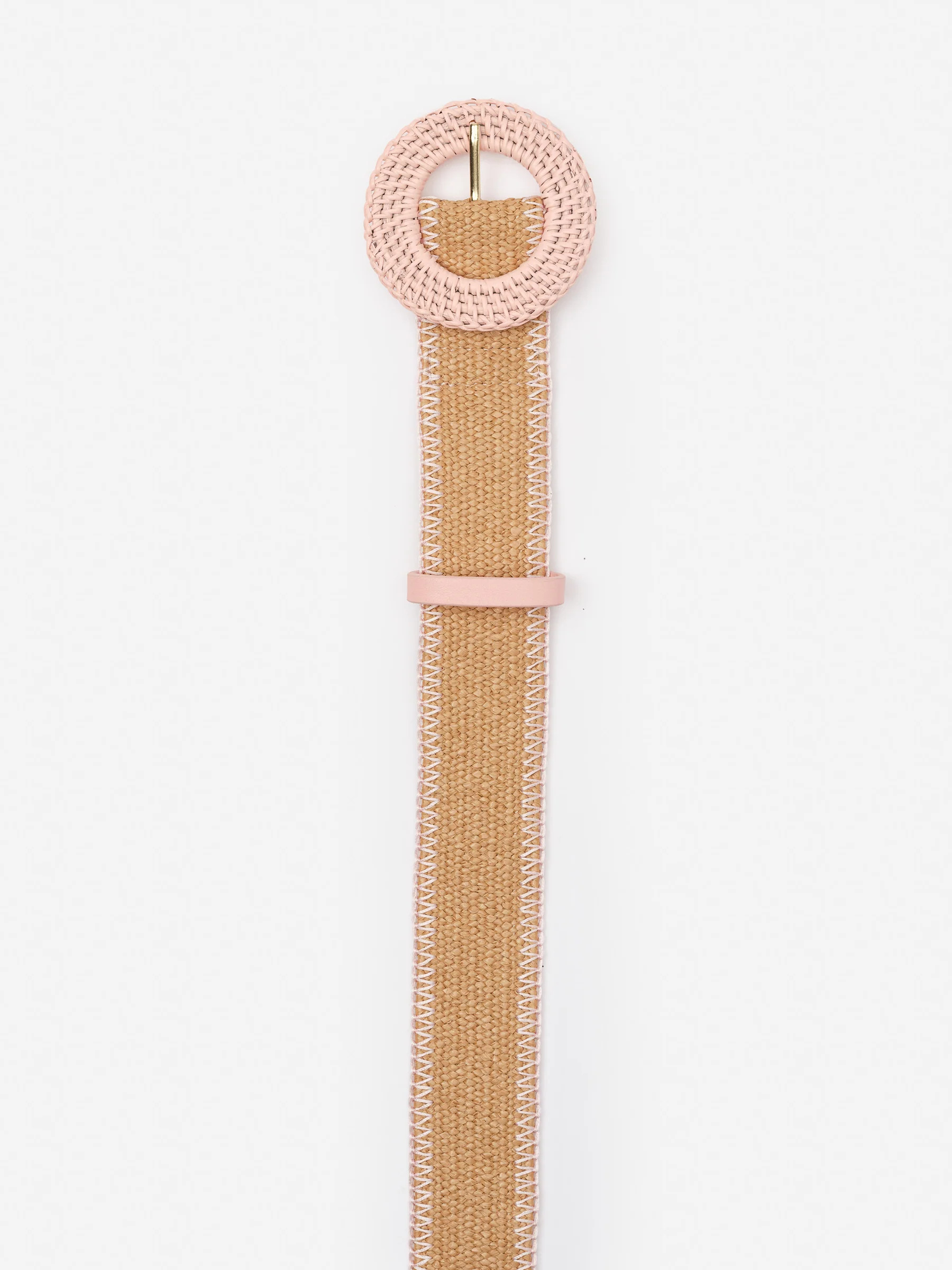 Lt_Blush_Pink Solid Popie Grasscloth Belt | Women's Belts & Jewelry | J.McLaughlin | J.McLaughlin