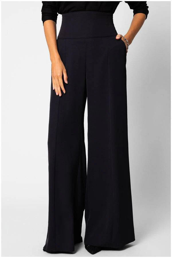 Agatha High Waisted Wide Leg Pants in Black | Luna Fashion House | Luna Fashion House