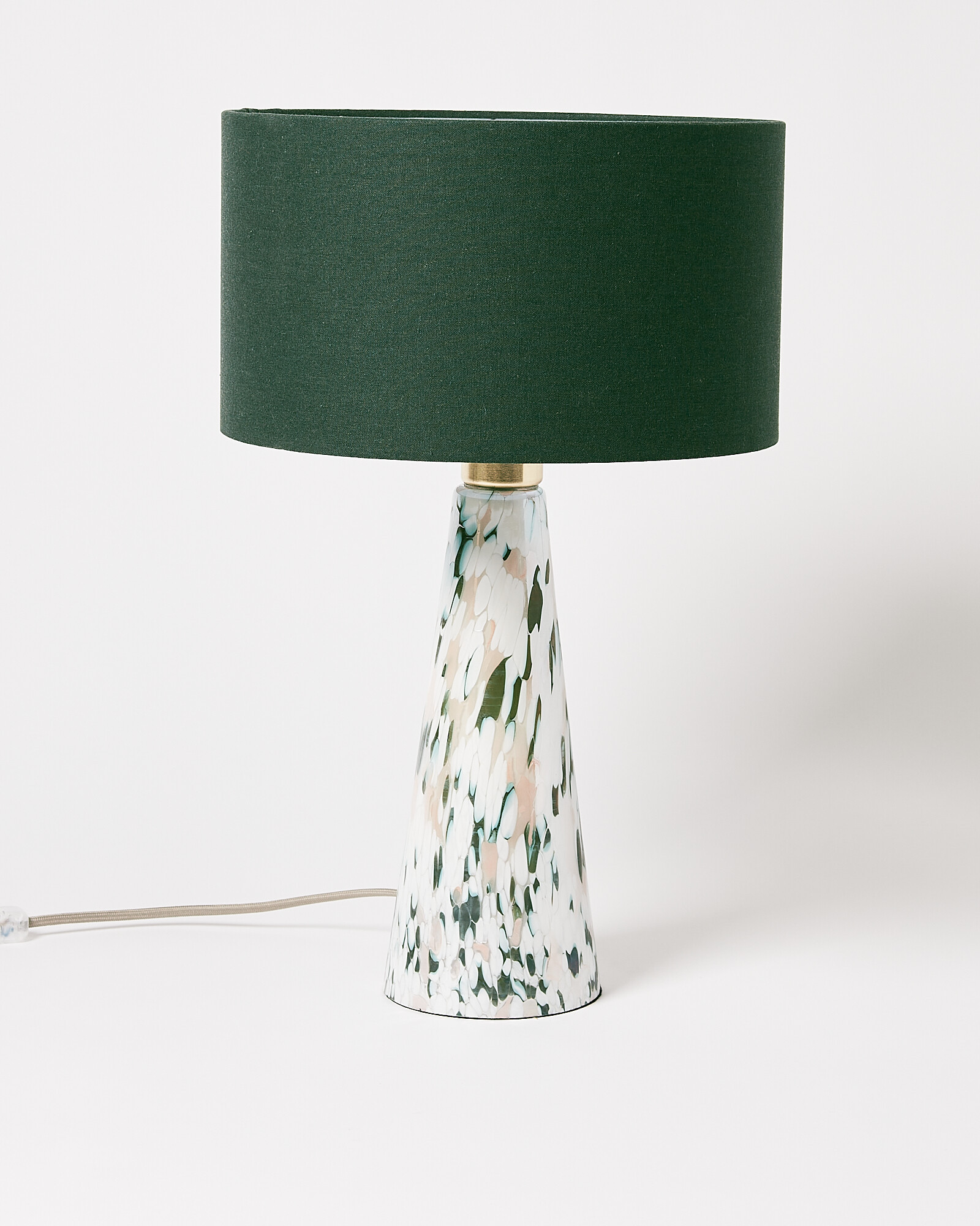 Green Glass Table & Desk Lamp Large | Oliver Bonas | Oliver Bonas (Global)