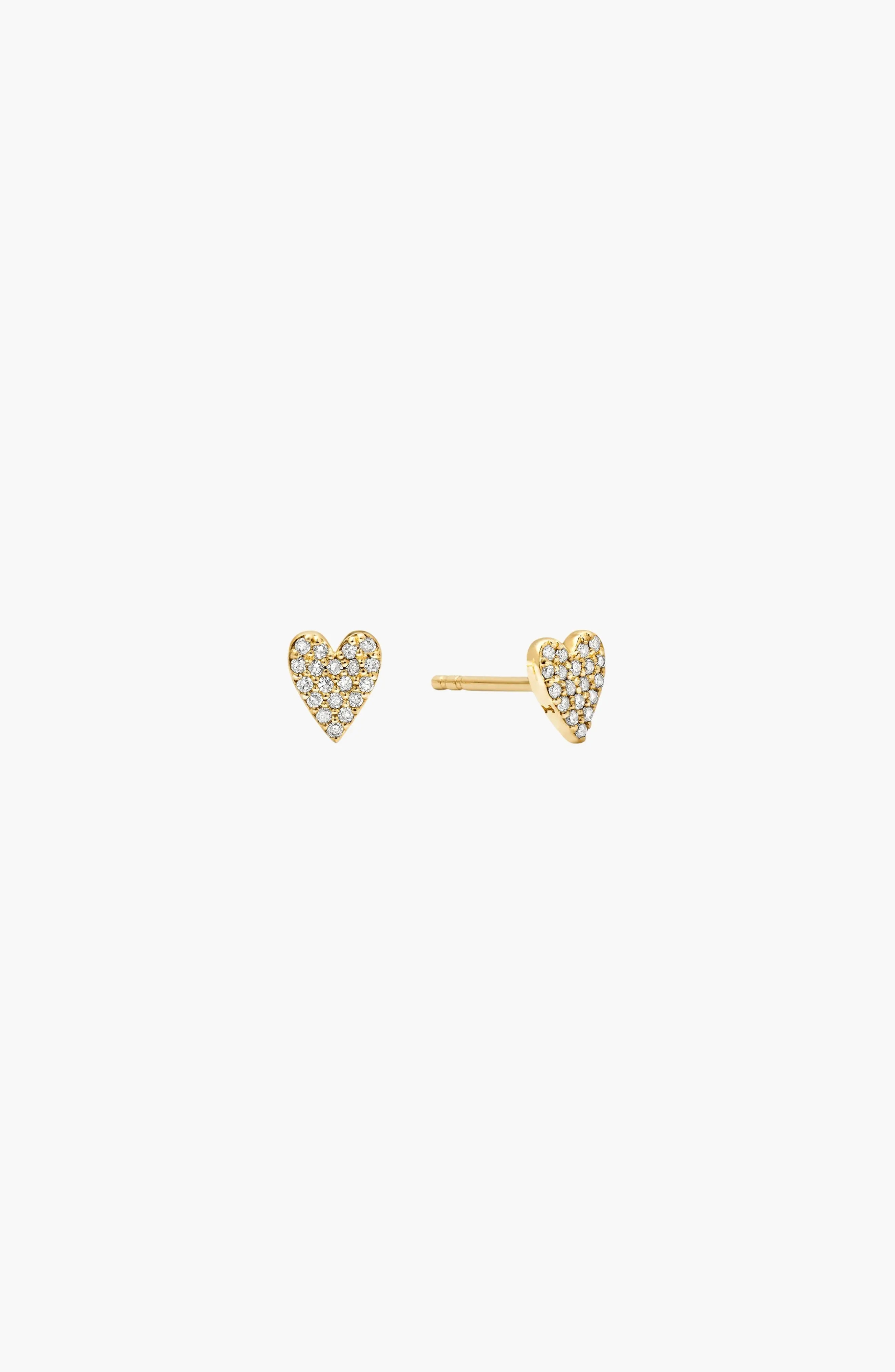 Heart Pav\u00e9 Diamond Stud Earrings (Women) | Nordstrom | Nordstrom