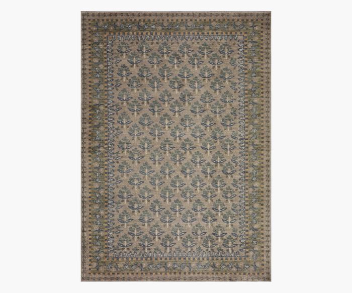 Fiore Forte Grey Power-Loomed Rug | Rifle Paper Co.