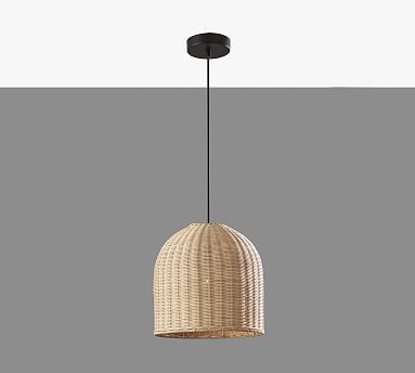 Silvia Handwoven Rattan Pendant | Pottery Barn (US)