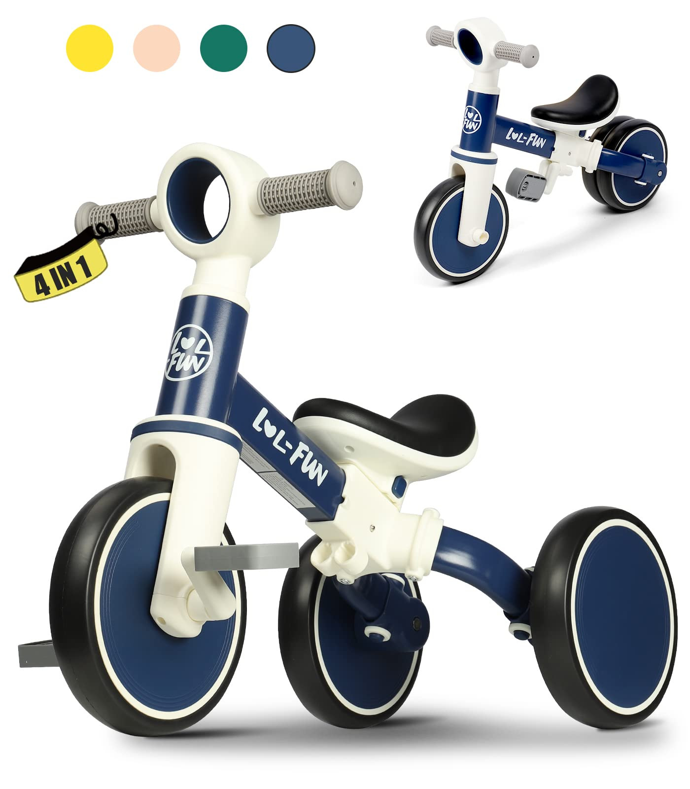 LOL-FUN Baby Balance Bike Toy for 1 2 Year Old Boys Girls Gift Toddler Tricycle 1-3 Year Old with... | Amazon (CA)