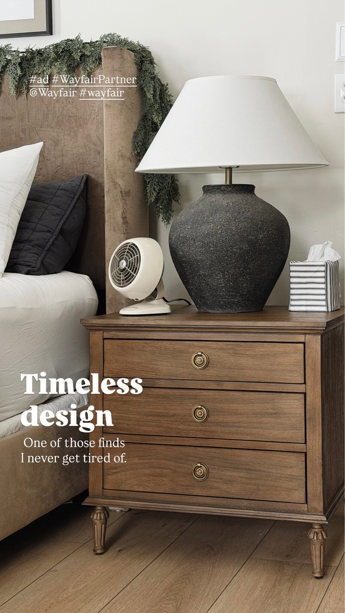 #ad This nightstand has been one of those pieces that just works anywhere. I love the warm wood, the little vintage-inspired details and how much storage it has without feeling bulky. Such a good find from @Wayfair. #WayfairPartner #wayfair

#LTKSaleAlert #LTKHome