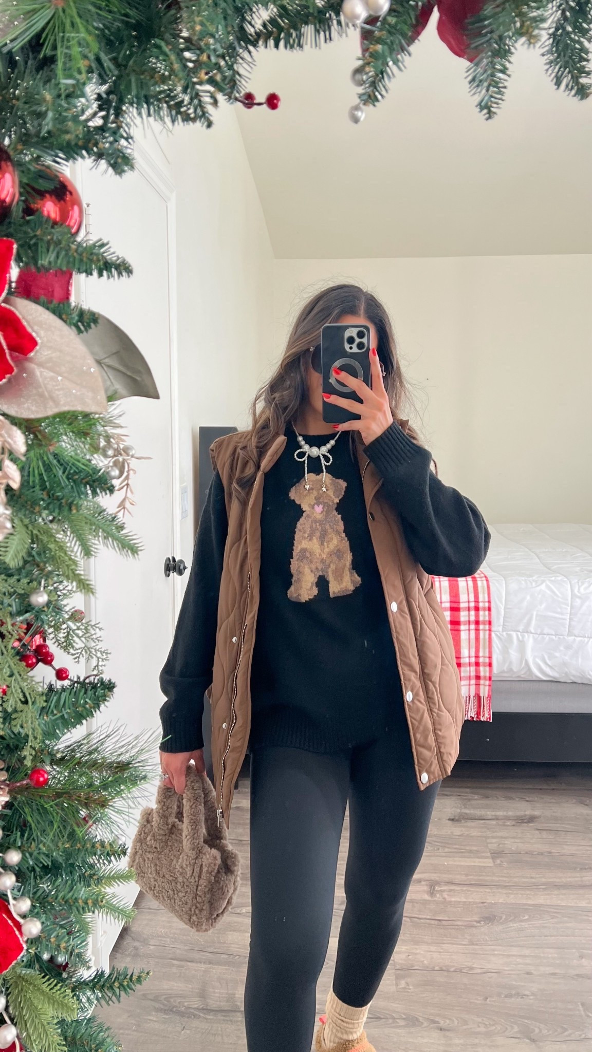 The cutesttt puppy sweater from Walmart under $20! Wearing a large and paired with fleece leggings 

#LTKFindsUnder50 #LTKootd #LTKSeasonal