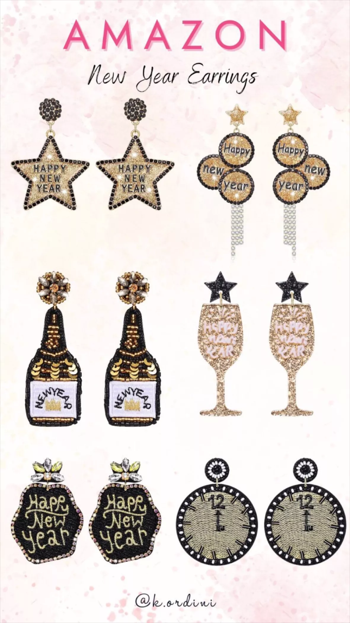 New Year Earrings New Year Earrings