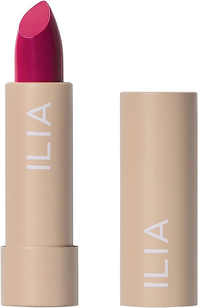 ILIA - Color Block Lipstick | Non-Toxic, Vegan, Cruelty-Free, Clean Makeup (Knockout (Bold Magent... | Amazon (US)