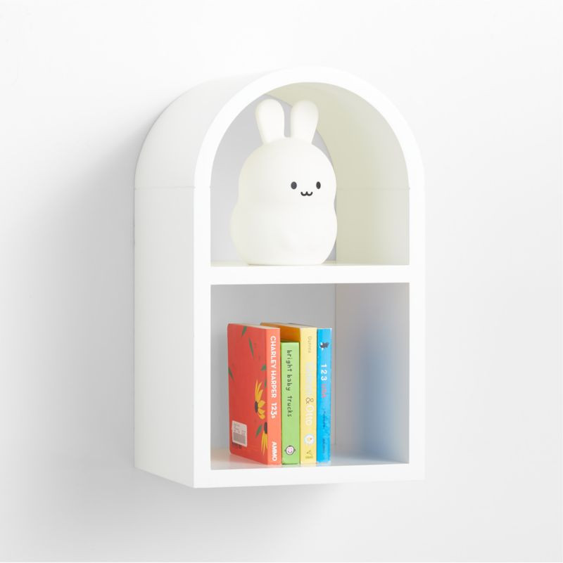 Mallory Kids Small White Wall Shelf + Reviews | Crate & Kids | Crate & Barrel