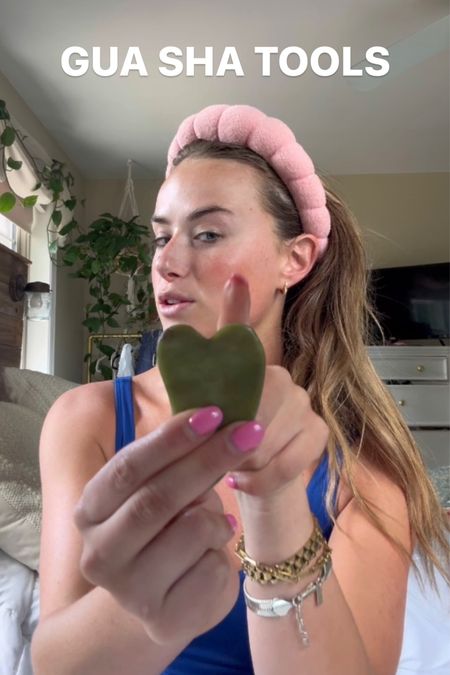 GUA SHA TOOLS from my viral chiseled chin tutorial!! Everything I use for this linked below 