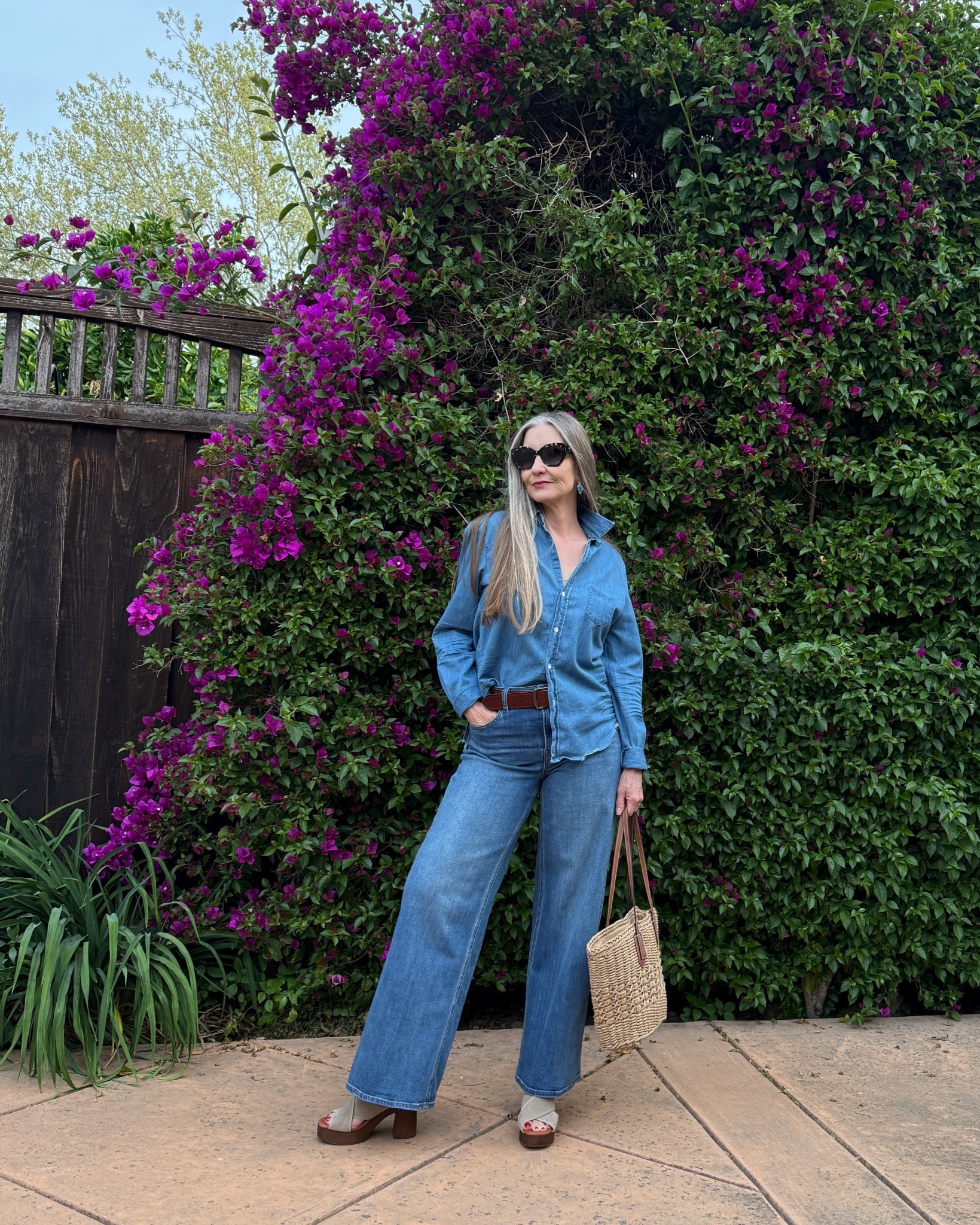 Double the denim, double the fun. #casualootd #springootd #wardrobebasics #doubledenim #size10 #styleover50 

#LTKdayinmylife #LTKOver40 #LTKMidsize