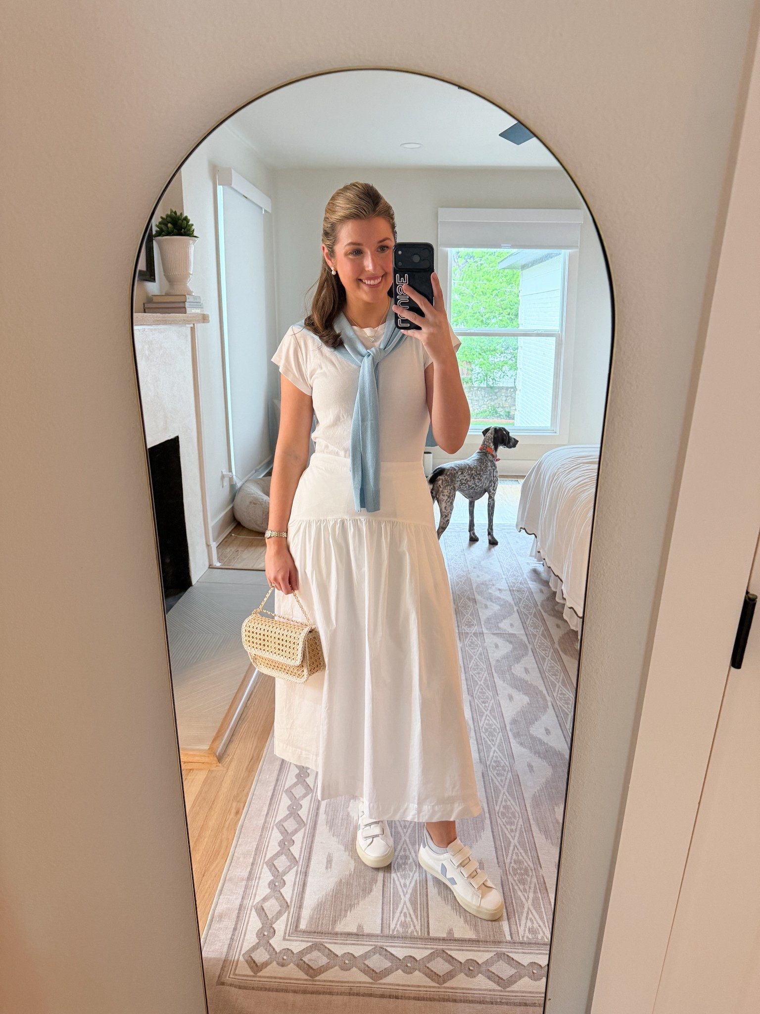 OOTD yesterday! Wearing a S in top and skirt 