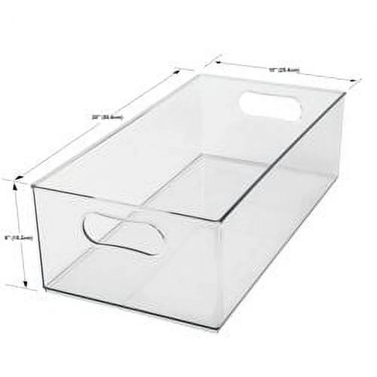 The Home Edit Clear Plastic XL Storage Bins, Set of 2 | Walmart (US)