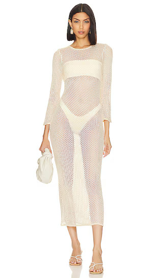 Avery Maxi Dress in Off White | Revolve Clothing (Global)