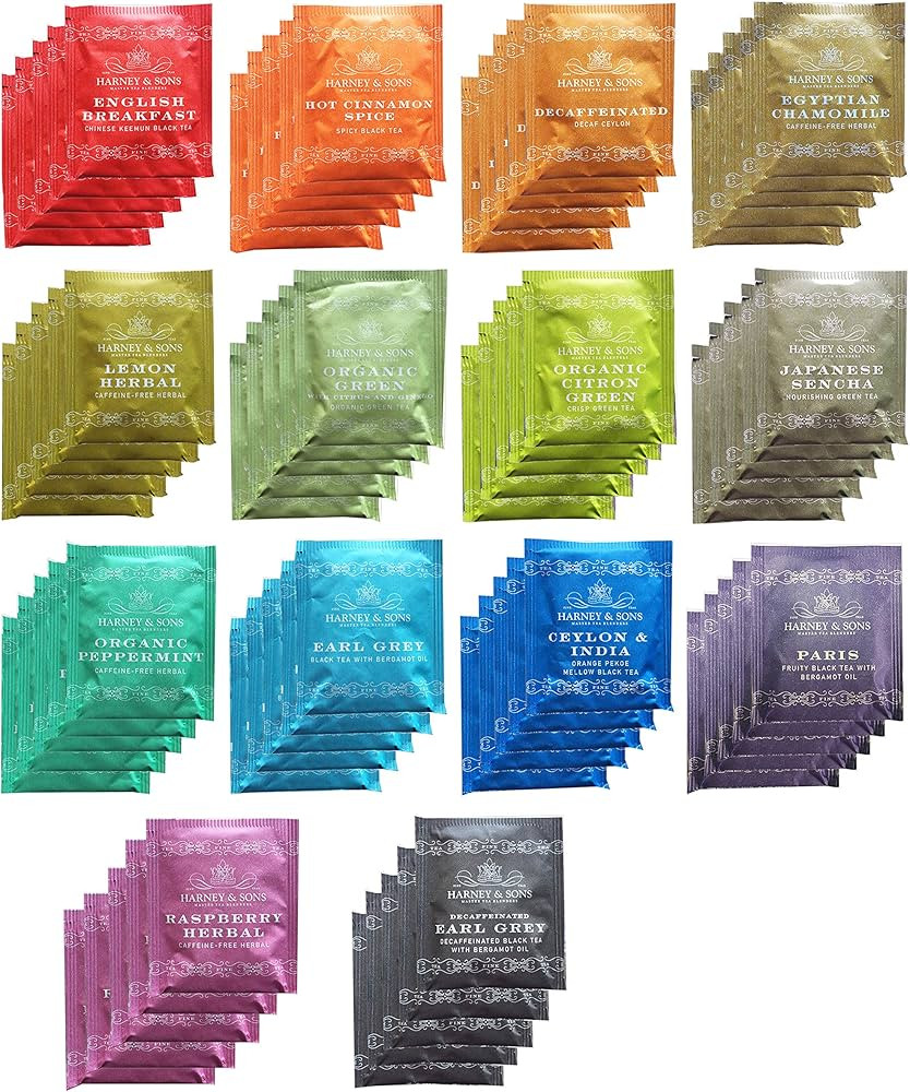Harney & Sons Assorted Tea Bag Sampler 70 Count Bundle Great for Birthday, Hostess and Co-worker ... | Amazon (US)