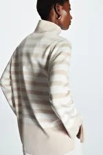 A-LINE ROLL NECK TOP - BEIGE - COS | COS UK