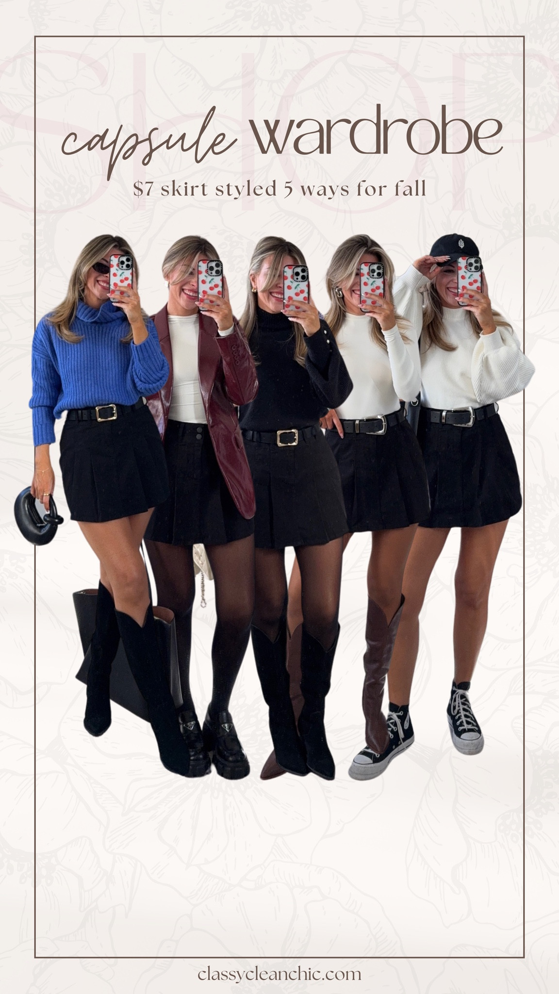 Fall Walmart capsule collection everyday casual outfit holiday party looks workwear outfits. 

Wearing a small in most. Sized down to xs in skirt and white turtle neck top. 

Electric picks code: emerson20 

#LTKStyleTip #LTKSeasonal #LTKFindsUnder50