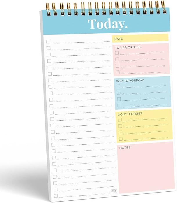 Sweetzer & Orange Daily & Weekly To Do List Notepad – Undated Work Planner & Organizer with Wis... | Amazon (US)