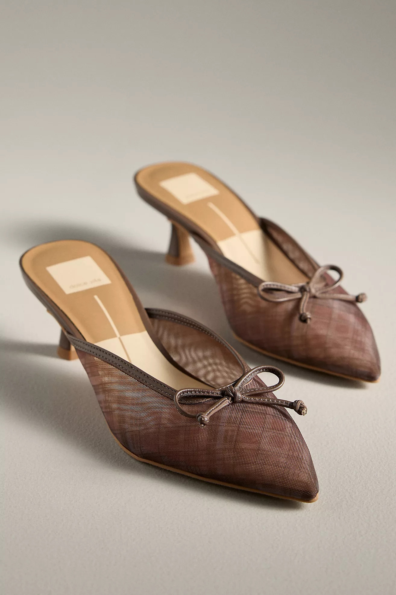 Dolce Vita Cleo Mesh Kitten Heels | Anthropologie (US)