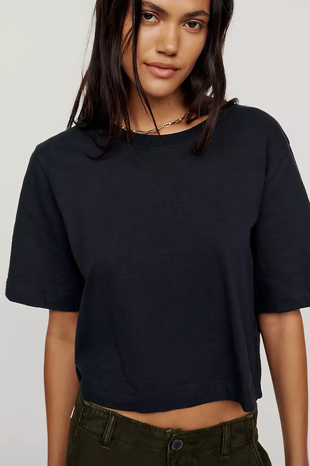 The Corey Short-Sleeve Boxy T-Shirt by Maeve | Anthropologie (US)