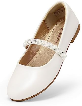 DREAM PAIRS Girls Mary Jane Dress Shoes Ballerina Flats for Wedding, Party (Toddler/Little Kid/Bi... | Amazon (US)