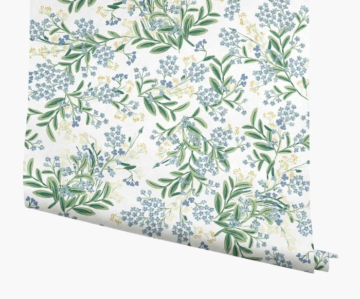White Cornflower Wallpaper | Rifle Paper Co.